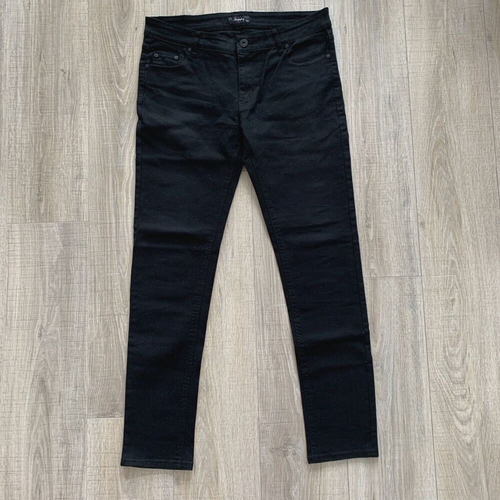 Kayden K Skinny Fit Stretch Jeans Black Mens Size 34x32
